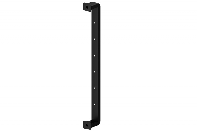 QA90C RAL9005 40x20 LED biały zimny w rurze uchwytu
