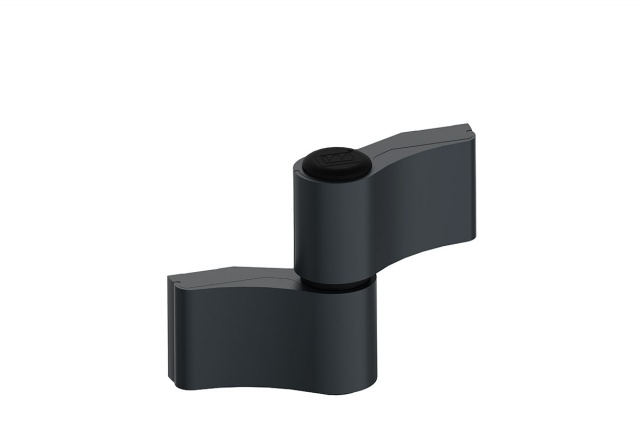 Surface hinges MX symmetric 2-wings RAL 7016